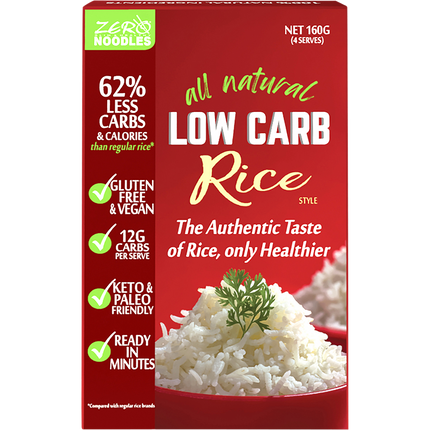 Zero slim & healthy low carb rice in a bowl