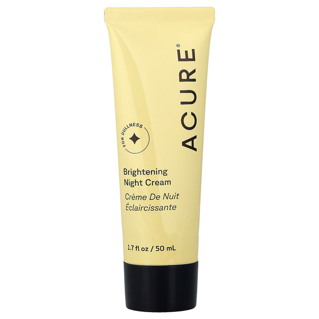 Acure Brightening Night Cream 50ml, tube front view