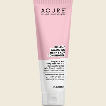 Acure Buildup Balancing Hemp & ACV Conditioner 236ml, front of pack