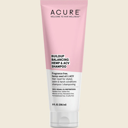 Acure Buildup Balancing Hemp & ACV Shampoo 236ml, front of pack