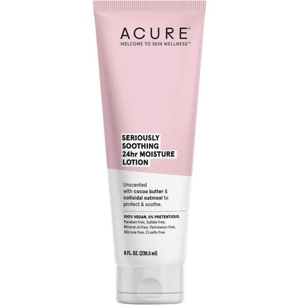 Acure Seriously Soothing 24hr Moisture Lotion 236ml tube, front of pack
