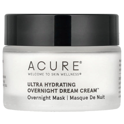Acure Ultra Hydrating Overnight Dream Cream 50ml, jar front view