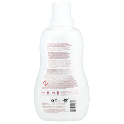 ATTITUDE, Baby Leaves™, Laundry Detergent, Extra Gentle, Unscented, 35.2 fl oz (1.04 L)  - back label with ingredients