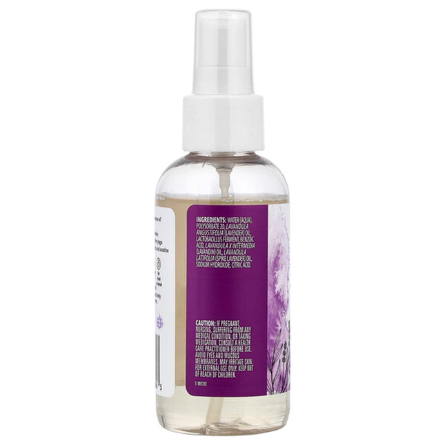 Aura Cacia, Aromatherapy Mist, Lavender, 4 fl oz (118 ml)  - back label with ingredients