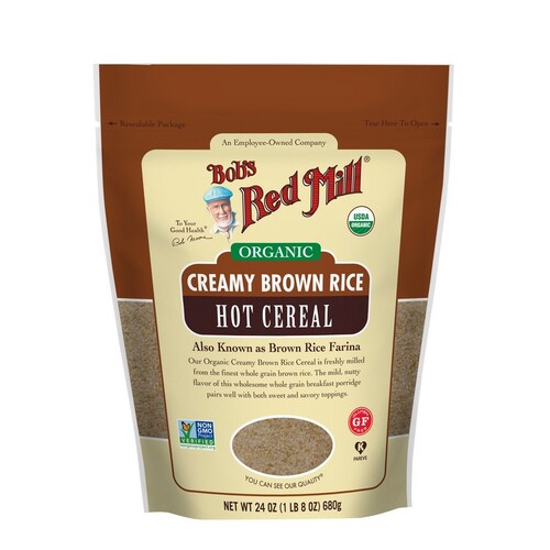Bob's Red Mill Organic Creamy Brown Rice Hot Cereal 680g gluten free cereal
