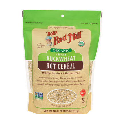 Bob's Red Mill Organic Creamy Buckwheat Cereal 510g gluten free hot cereal
