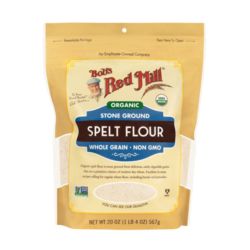 Bob's Red Mill Organic Spelt Flour 567g whole grain baking flour