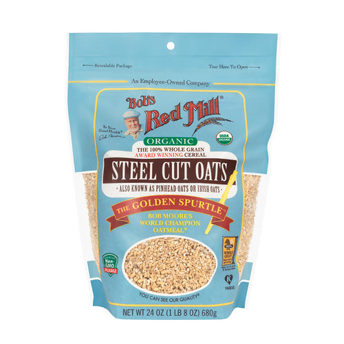 Bob's Red Mill Organic Steel Cut Oats Wheat Free 680g gluten free oats