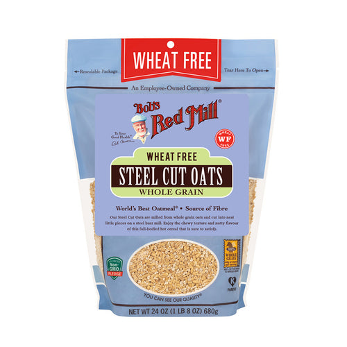 Bob's Red Mill Steel Cut Oats Wheat Free 680g gluten free oats pack