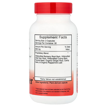 Christopher's Original Formulas Liver & Gallbladder bottle back label with supplement facts and ingredients