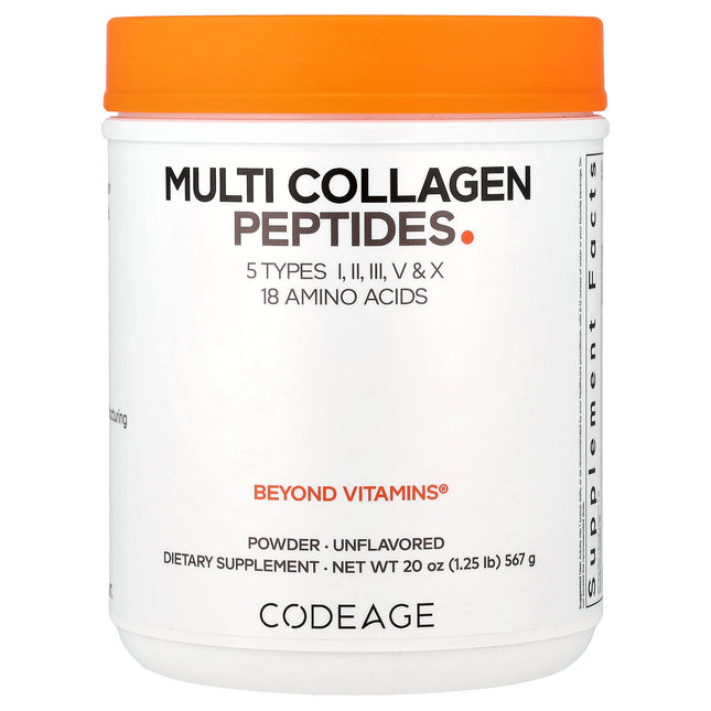 Codeage Multi Collagen Peptides Powder, Unflavoured - Front of pack