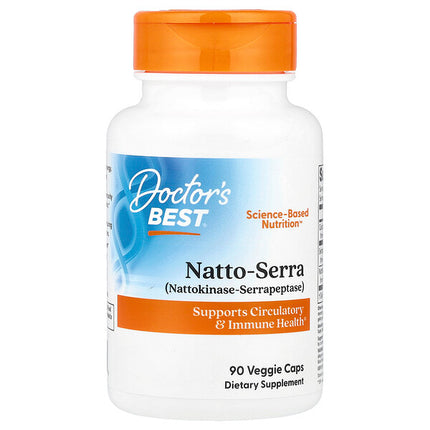 Doctor's Best Natto-Serra 90 Veggie Caps bottle front label