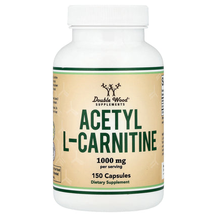 Double Wood Supplements Acetyl L-Carnitine, 500 mg per Capsule 150 Capsules - front of pack