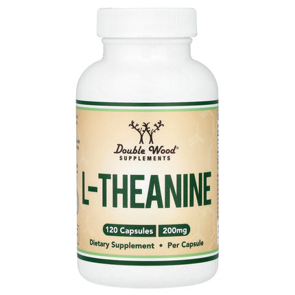 Double Wood Supplements L-Theanine, 200 mg, 120 Capsules - product front