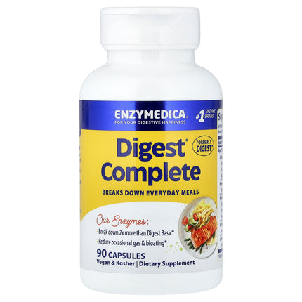 Enzymedica Digest Complete 90 capsules bottle, front of pack