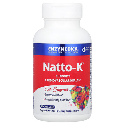 Enzymedica Natto-K 90 Capsules bottle front label
