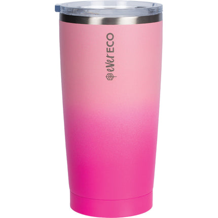Ever Eco Rise 592ml insulated stainless steel tumbler with splash-proof lid, front view