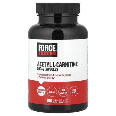 Force Factor Acetyl L-Carnitine 500 mg 100 Vegetable Capsules additional product image 5