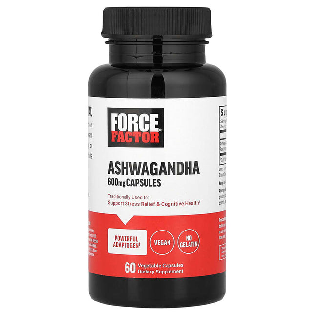 Force Factor Ashwagandha 600 mg 60 Vegetable Capsules product image