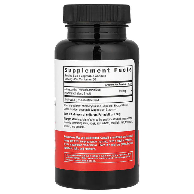 Force Factor Ashwagandha 600 mg 60 Vegetable Capsules additional product image 2