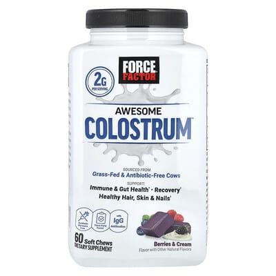 Force Factor Awesome Colostrum Berries & Cream 60 Soft Chews additional product image 4