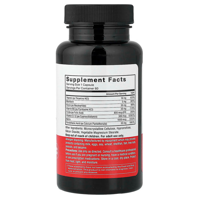 Force Factor B Complex 60 Vegetable Capsules additional product image 2
