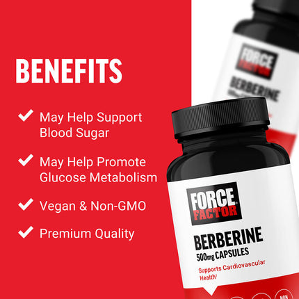 Force Factor Berberine 500 mg 60 Vegetable Capsules additional product image 3