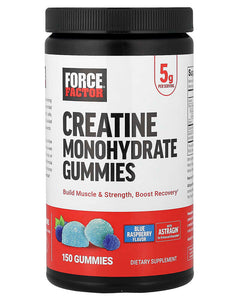 Force Factor Creatine Monohydrate Gummies Blue Raspberry product image