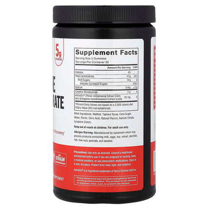 Force Factor Creatine Monohydrate Gummies (150 Gummies) Watermelon additional product image 4