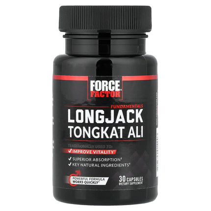 Force Factor Fundamentals Longjack Tongkat Ali 30 Capsules additional product image 3