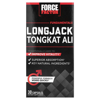 Force Factor Fundamentals Longjack Tongkat Ali 30 Capsules additional product image 5