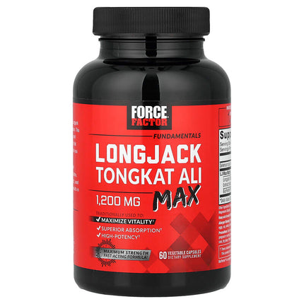 Force Factor Fundamentals LongJack Tongkat Ali Max 60 Veg Capsules product image