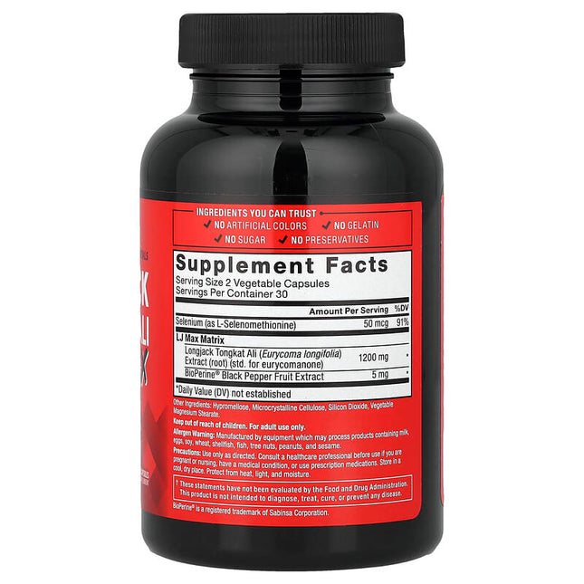 Force Factor Fundamentals LongJack Tongkat Ali Max 60 Veg Capsules additional product image 2