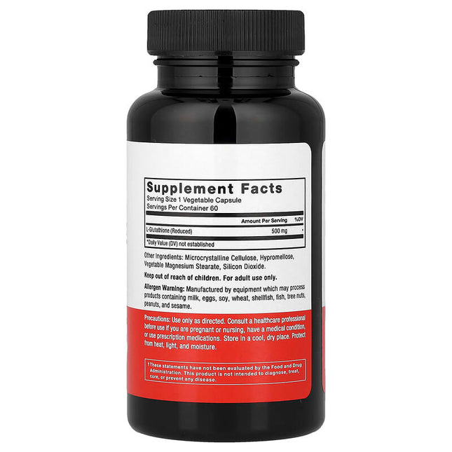 Force Factor Glutathione (Reduced) 500 mg 60 Vegetable Capsules additional product image 2