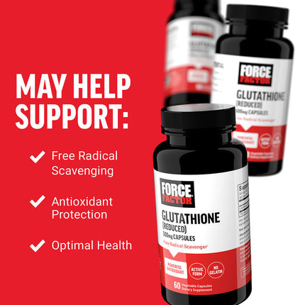Force Factor Glutathione (Reduced) 500 mg 60 Vegetable Capsules additional product image 3