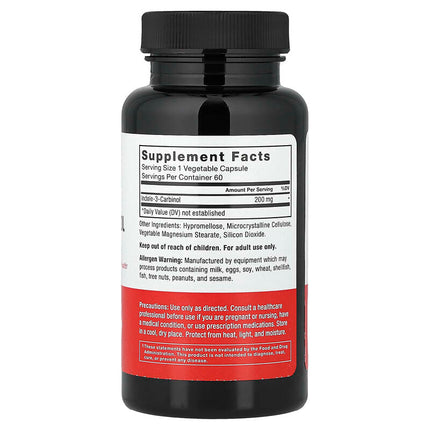 Force Factor Idole-3-Carbinol 200 mg 60 Veg Capsules additional product image 2