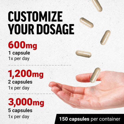Force Factor L-Arginine 150 Capsules additional product image 3