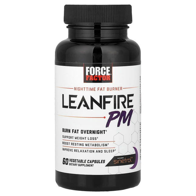 Force Factor LeanFire PM Nighttime Fat Burner 60 Veg Capsules product image