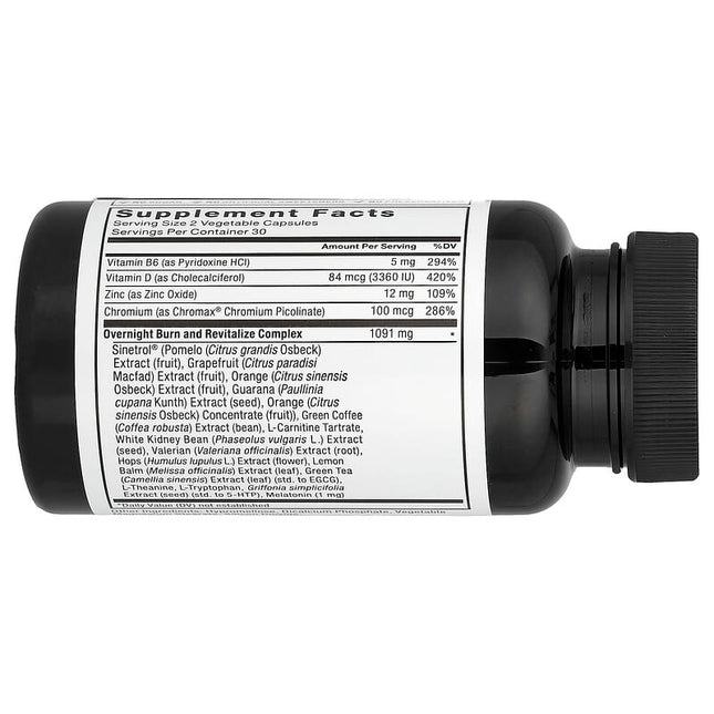 Force Factor LeanFire PM Nighttime Fat Burner 60 Veg Capsules additional product image 2