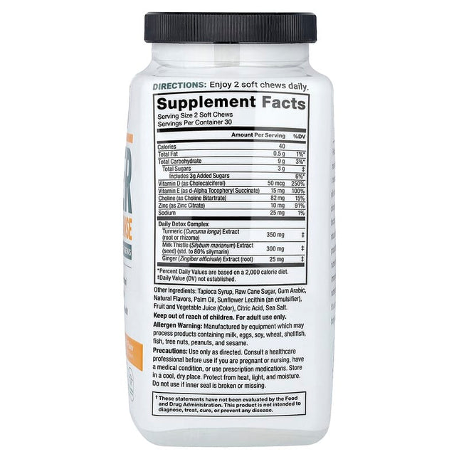 Force Factor Liver Detox + Cleanse Citrus Punch 60 Soft Chews additional product image 2