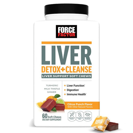 Force Factor Liver Detox + Cleanse Citrus Punch 60 Soft Chews additional product image 3