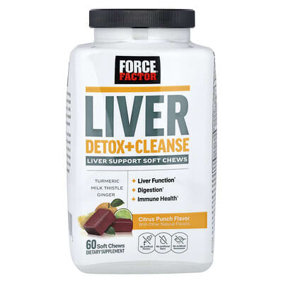 Force Factor Liver Detox + Cleanse Citrus Punch 60 Soft Chews additional product image 6