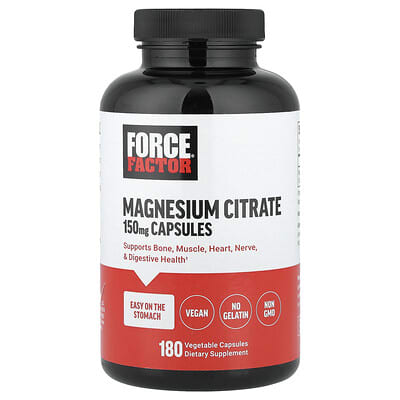 Force Factor Magnesium Citrate 150 mg 180 Vegetable Capsules additional product image 5