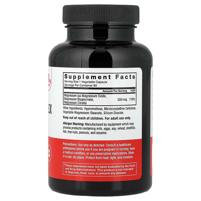 Force Factor Magnesium Complex 500 mg 90 Veg Capsules additional product image 2
