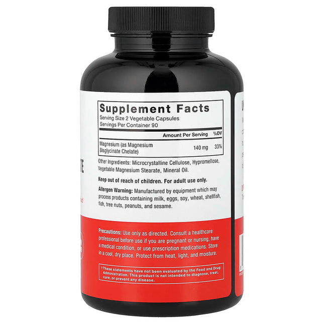 Force Factor Magnesium Glycinate 180 Vegetable Capsules (70 mg per Capsule) additional product image 2