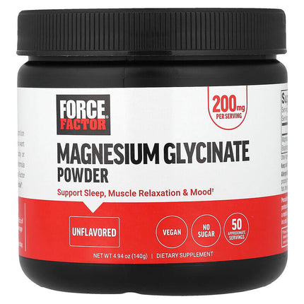 Force Factor Magnesium Glycinate Powder Unflavoured 4.94 oz (140 g) product image