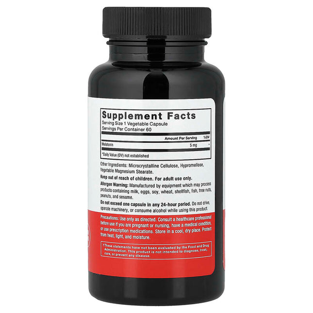 Force Factor Melatonin 5 mg 60 Vegetable Capsules additional product image 2