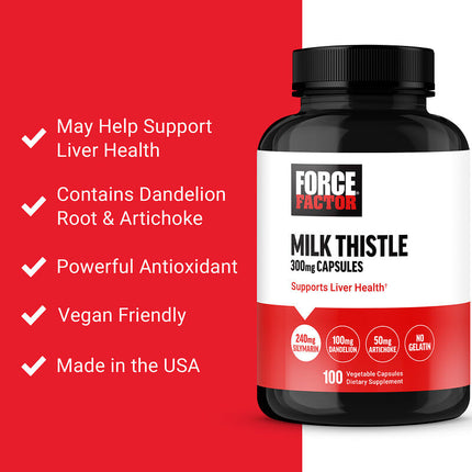 Force Factor Milk Thistle 100 Veg Capsules additional product image 3