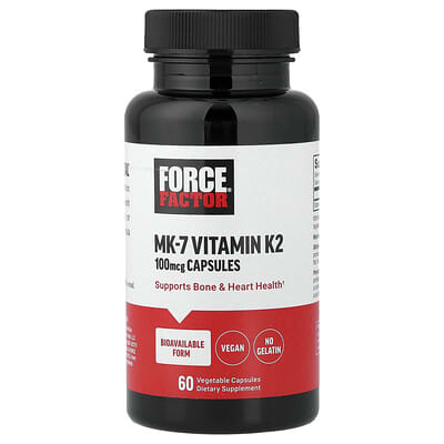 Force Factor MK-7 Vitamin K2 100 mcg 60 Vegetable Capsules additional product image 5