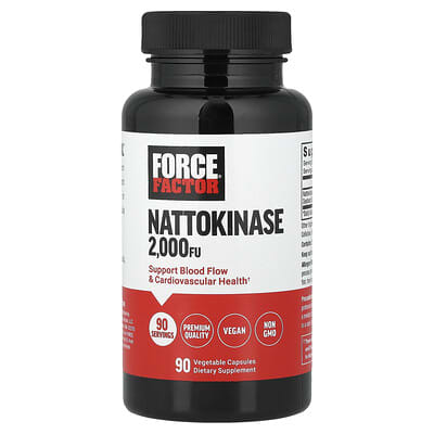Force Factor Nattokinase 2,000 FU 90 Vegetable Capsules packaging view